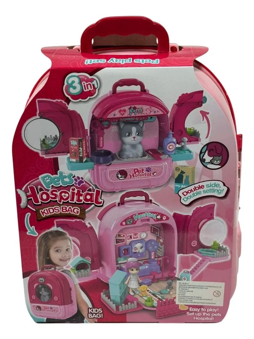 Juguete Maleta Portatil Pet Hospital Niña