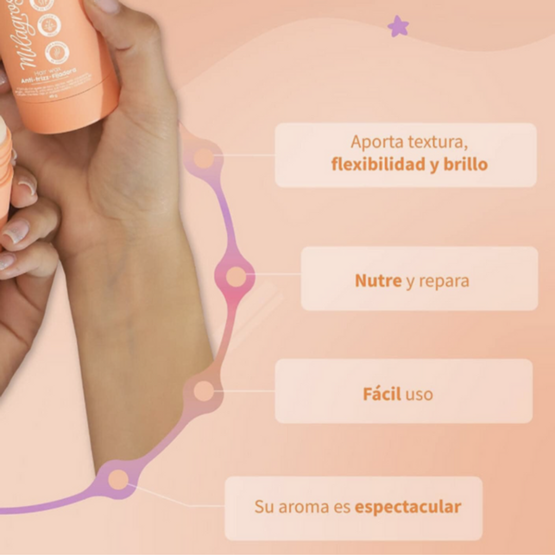 Stick Capilar Anti-Frizz wax Milagros 