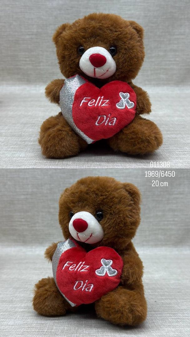 OSO CORAZON SURTIDO ECONOMICO DE 20 CM