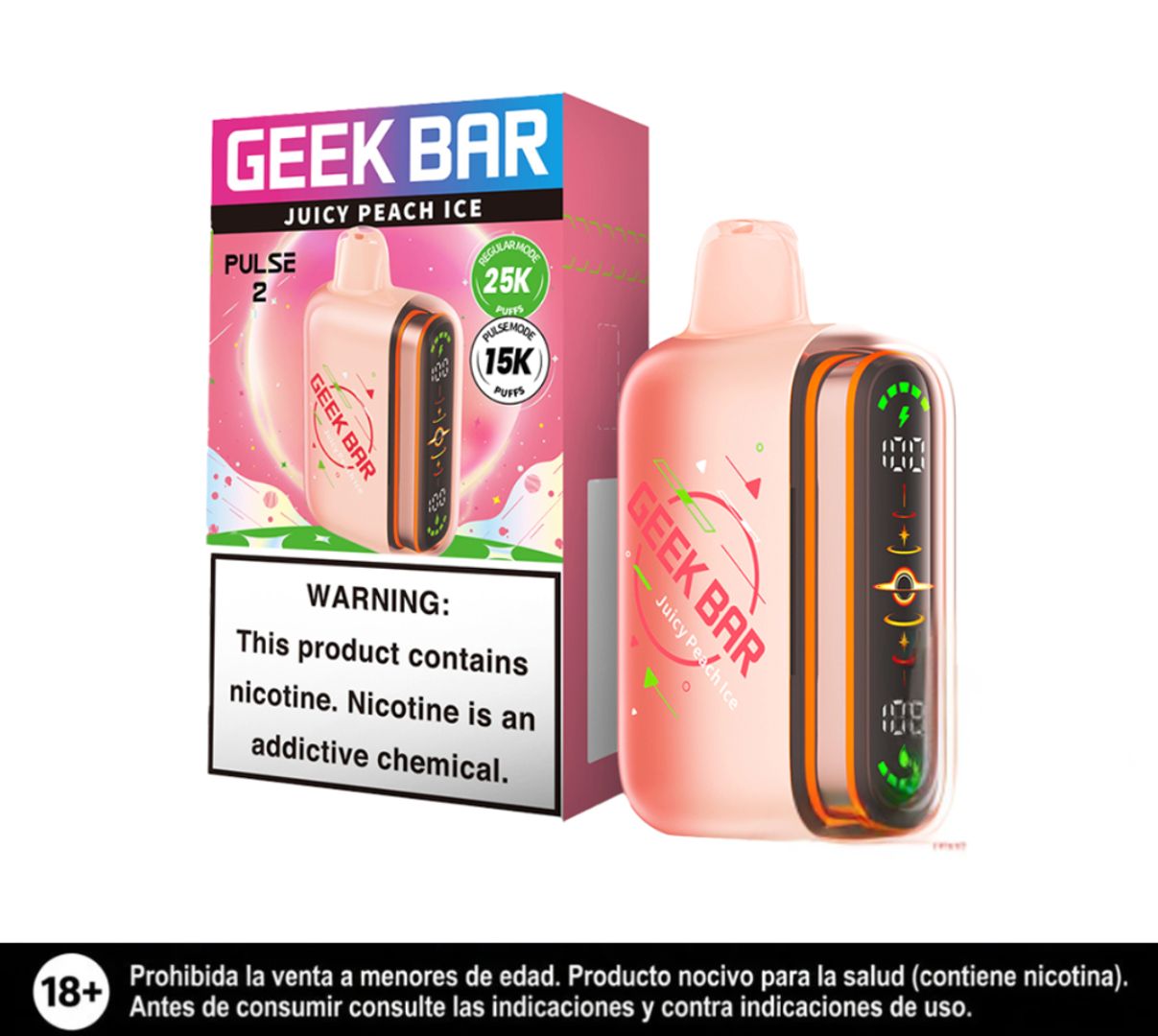Geek Bar Pulse 2 Juicy Peach Ice 25.000 Puffs
