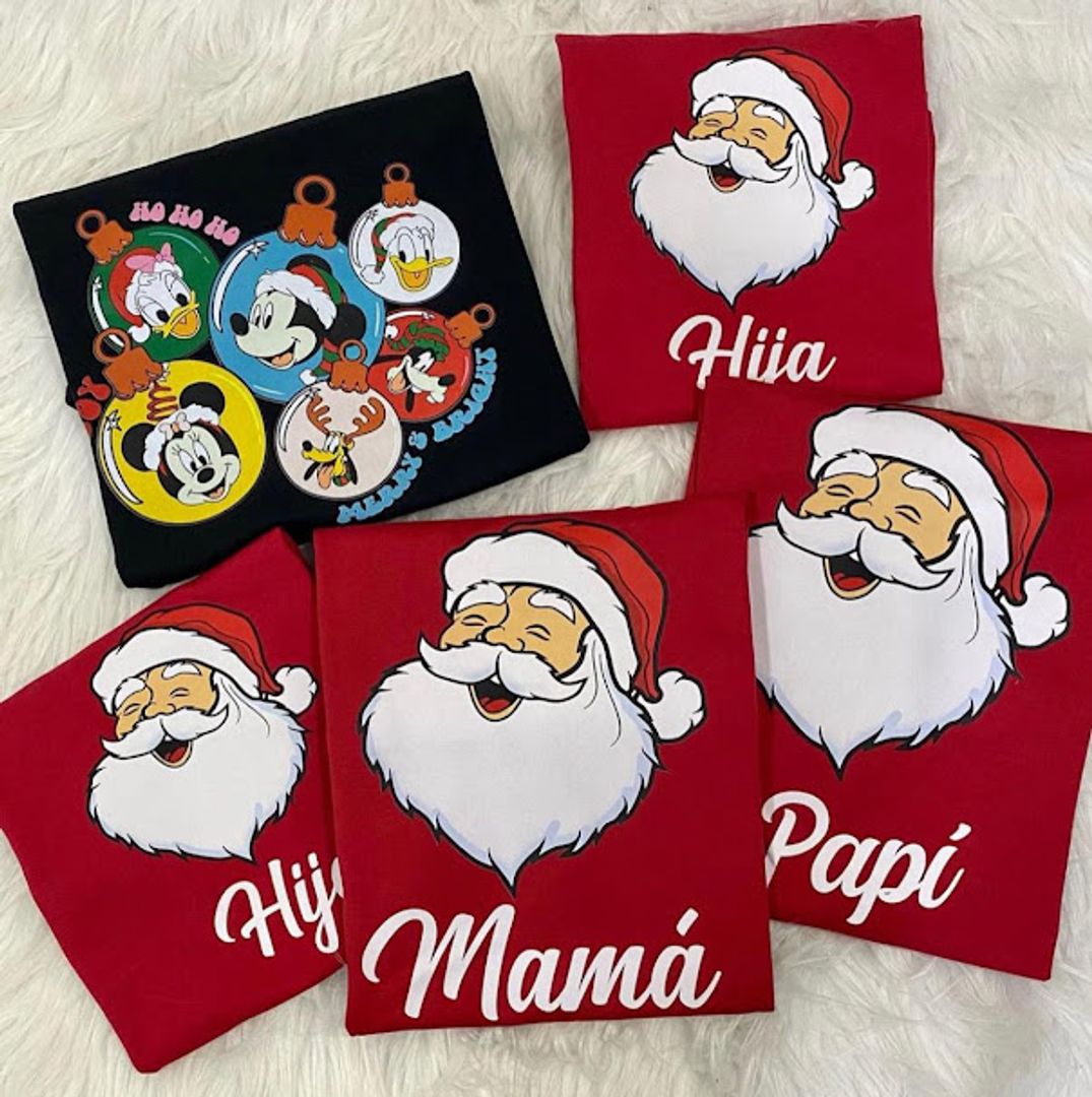 CAMISETA NAVIDEÑA FAMILIA 