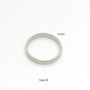 Imagen del producto ARGOLLA LISA ACERO PLATEADO