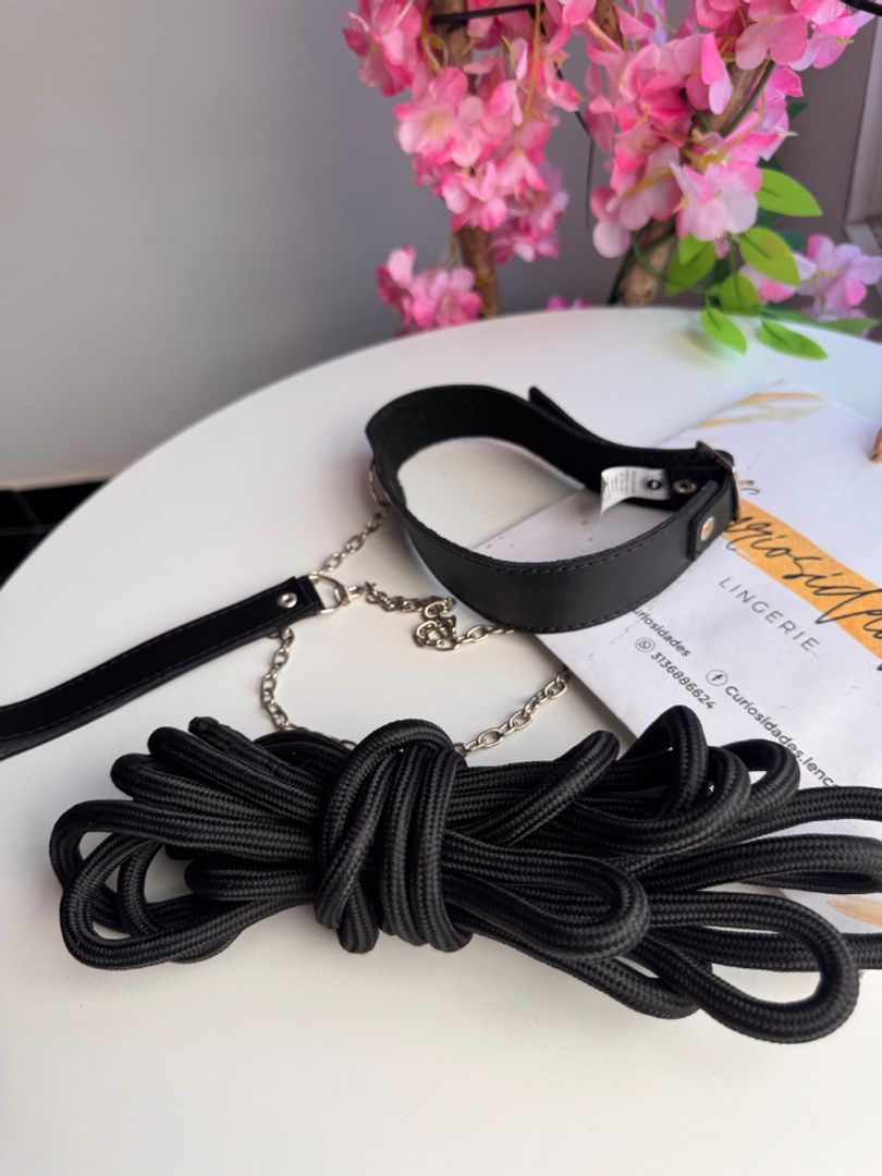 Set lazo + collar de sumisión 