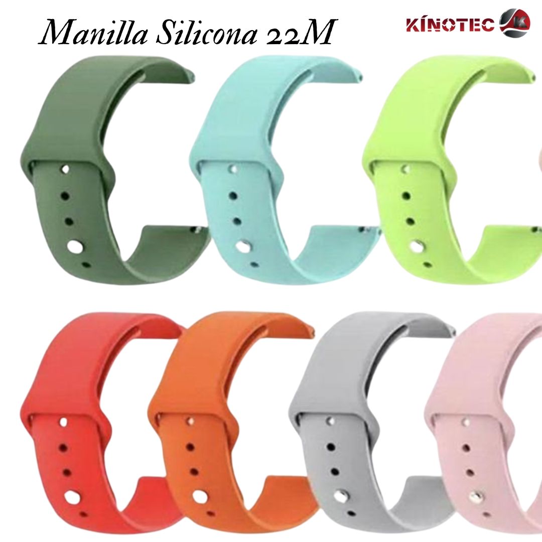 Manilla de silicona 22mm 