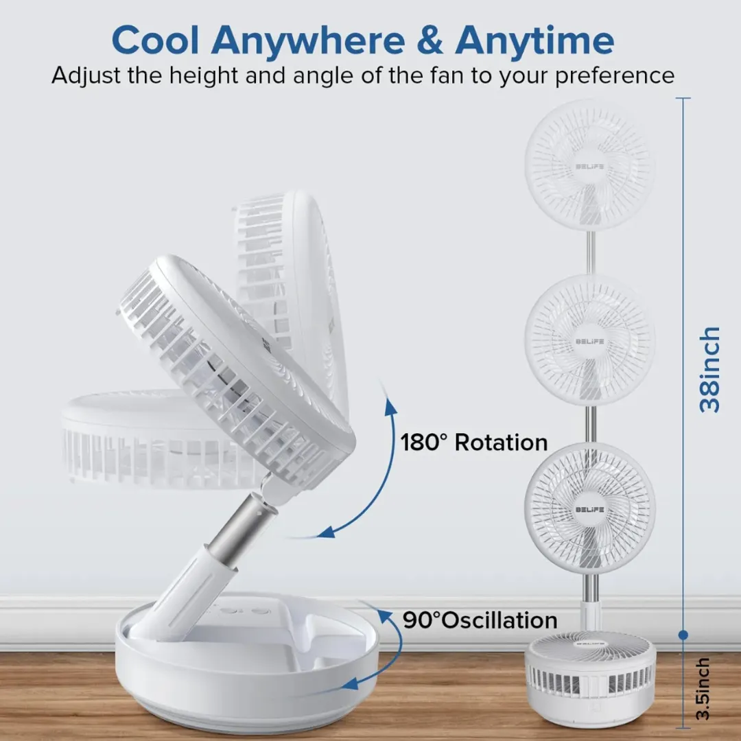 VENTILADOR MINI AJUSTABLE PORTATIL RECARGABLE