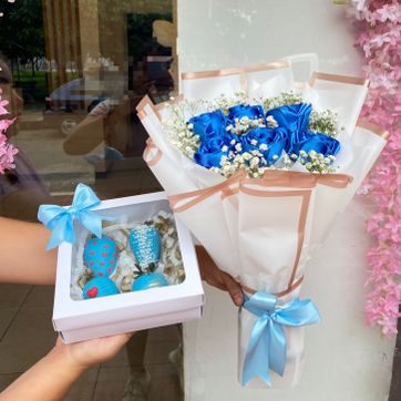 Imagen del producto Ref.Combo Fresas y rosas eternas