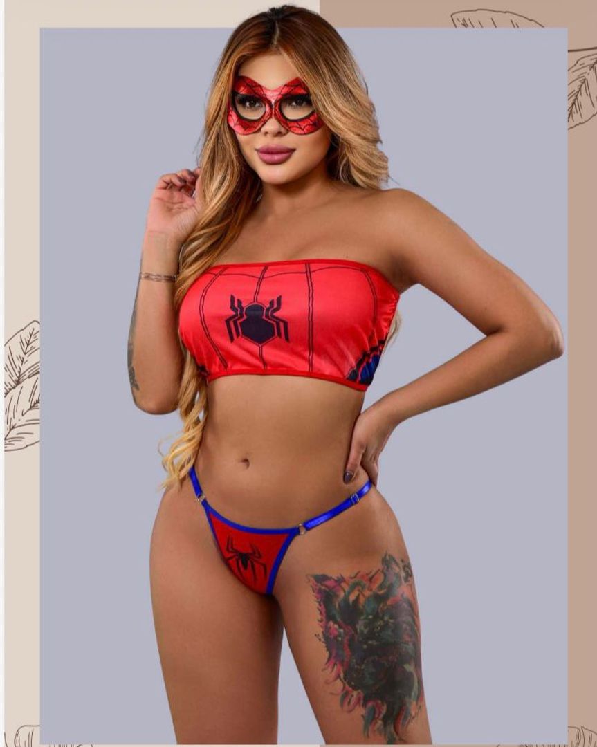 MINI DISFRAZ ARAÑA ROJA