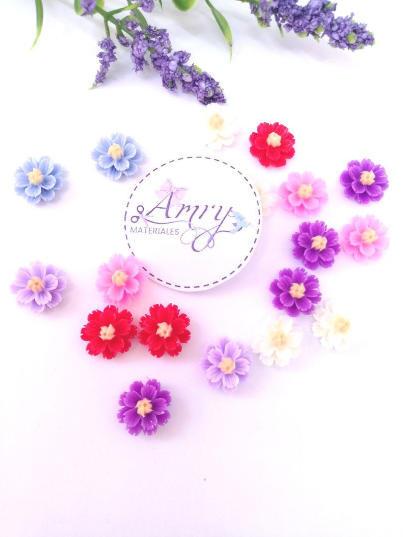 Unico 10 Flores de Resina Loto