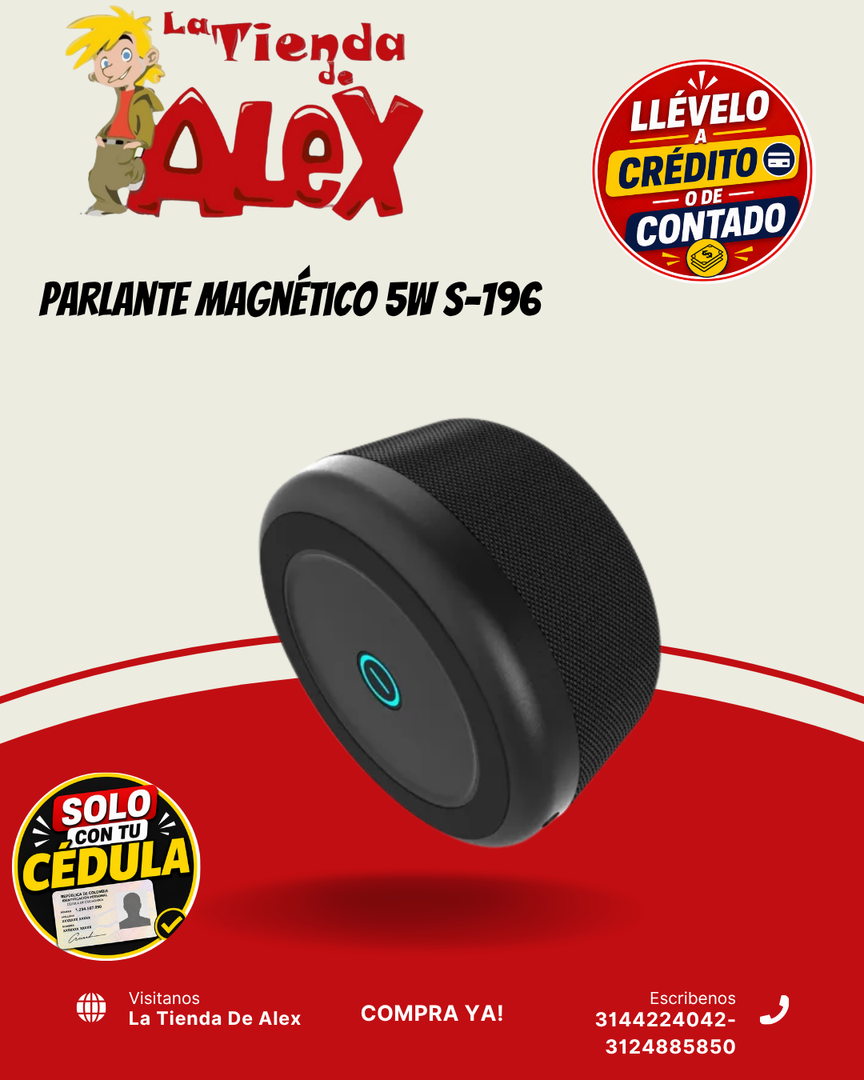 Parlante Magnético 5W S-196