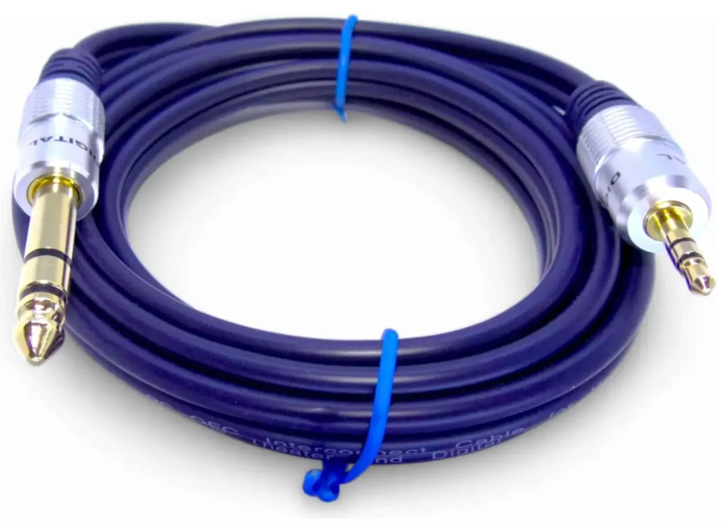 Cable DIGITAL 1x1 6.3mm estéreo a 3.5mm 3.6mt.