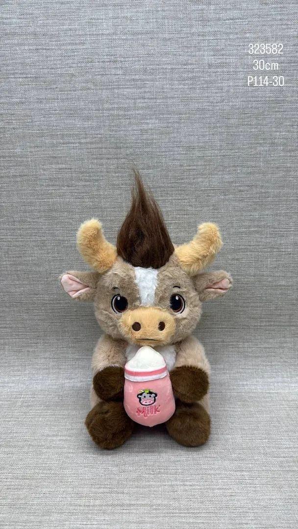 TORO BEIGE CON TETERO 30 CM