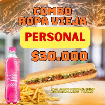 Imagen del producto Combo Ropá Vieja Personal