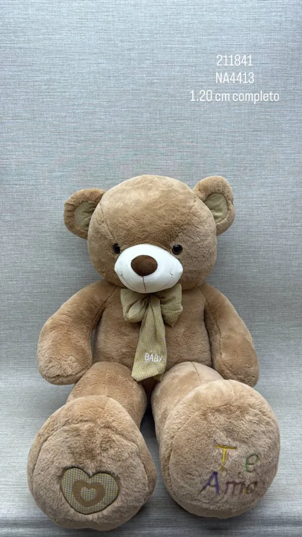OSO PATAS LARGAS CON MOÑO 1.20 CM