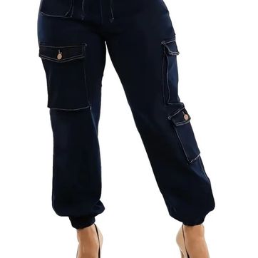 Pantalón jeans con bolsillos laterales  - imagen 1
