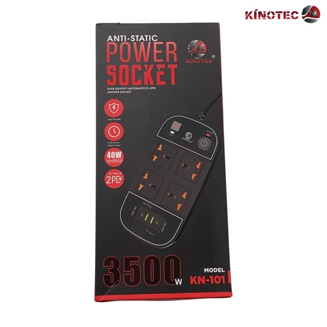 Cargador Multitoma Kinotec KN-101 3,500W