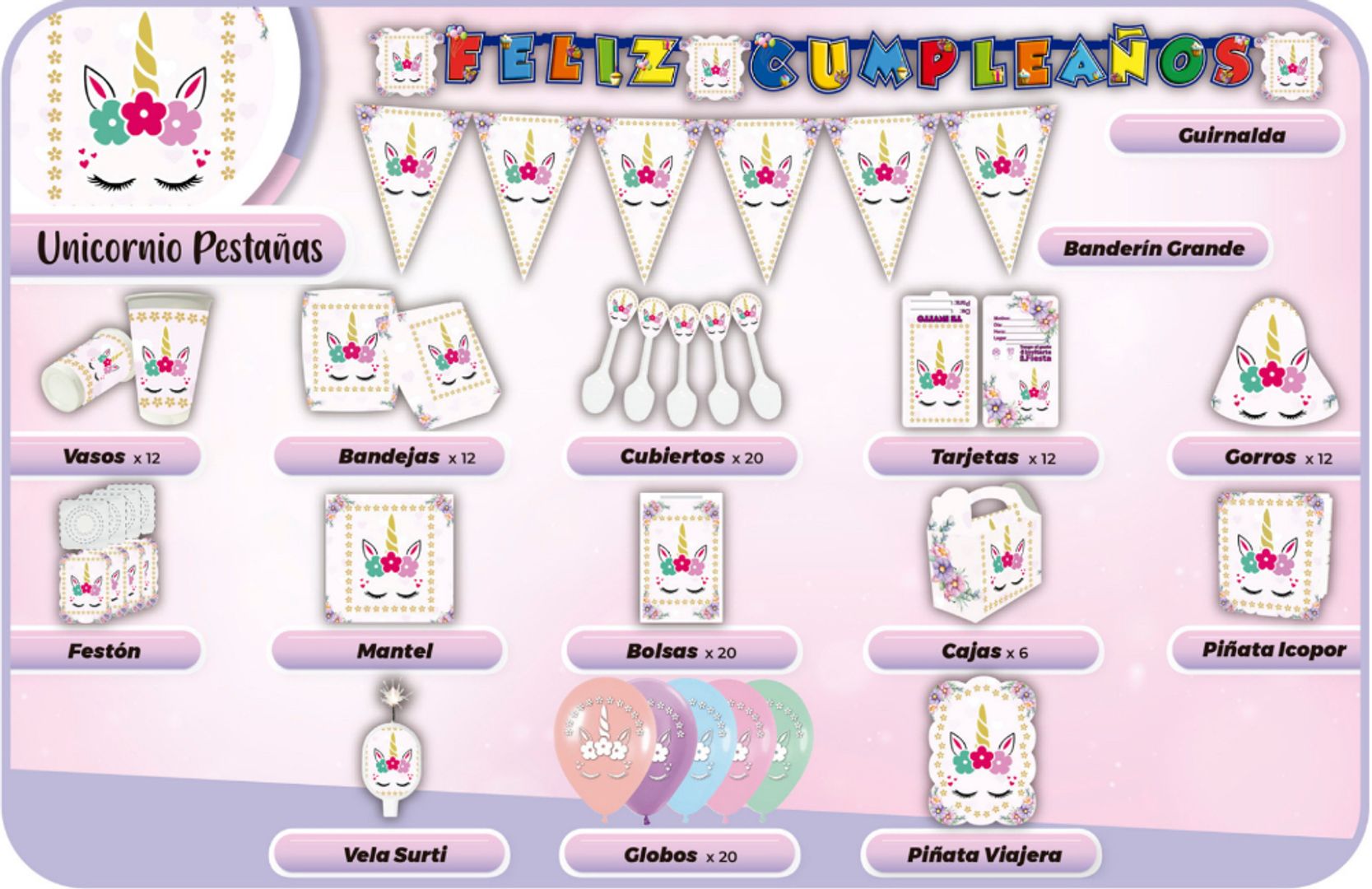 DECORACIÓN UNICORNIO 