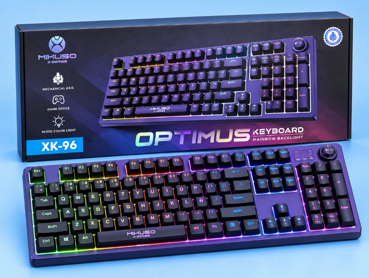  Teclado Gamer MIHUSO X-Series XK-96 – Rainbow Backlight