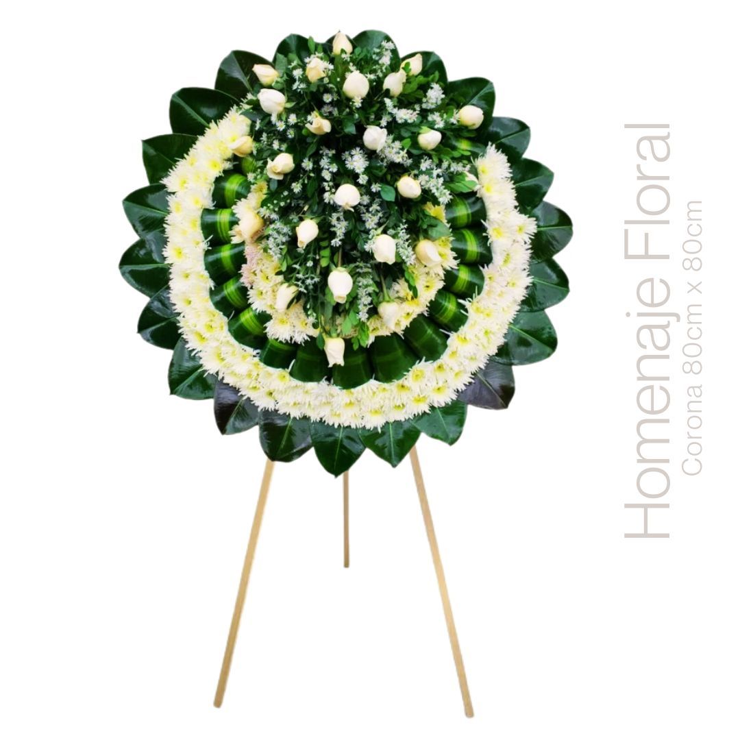 CORONA HOMENAJE FLORAL