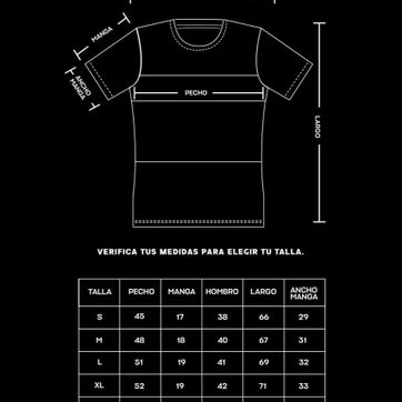 TABLA DE MEDIDAS CAMISETA SLIM FIT Y COMBINADAS - imagen 2