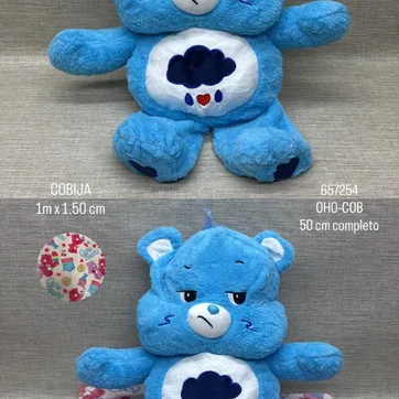 Imagen del producto OSO CARIÑOSITO CON COBIJA (AZUL) 50 CM