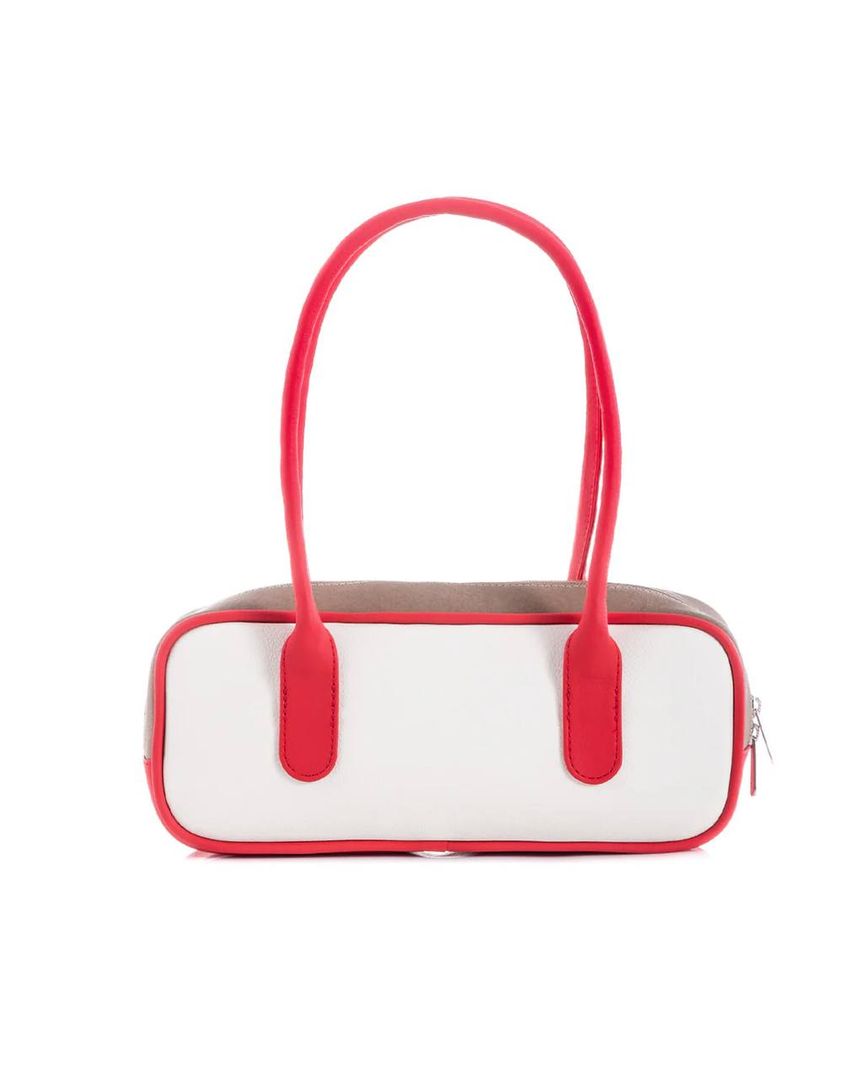 CARTERA EAST WEST IVORY X ROJO