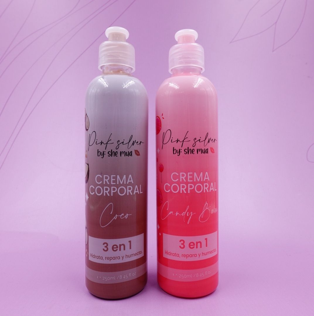 CREMA CORPORAL 3 EN 1 250ML PINK SILVER
