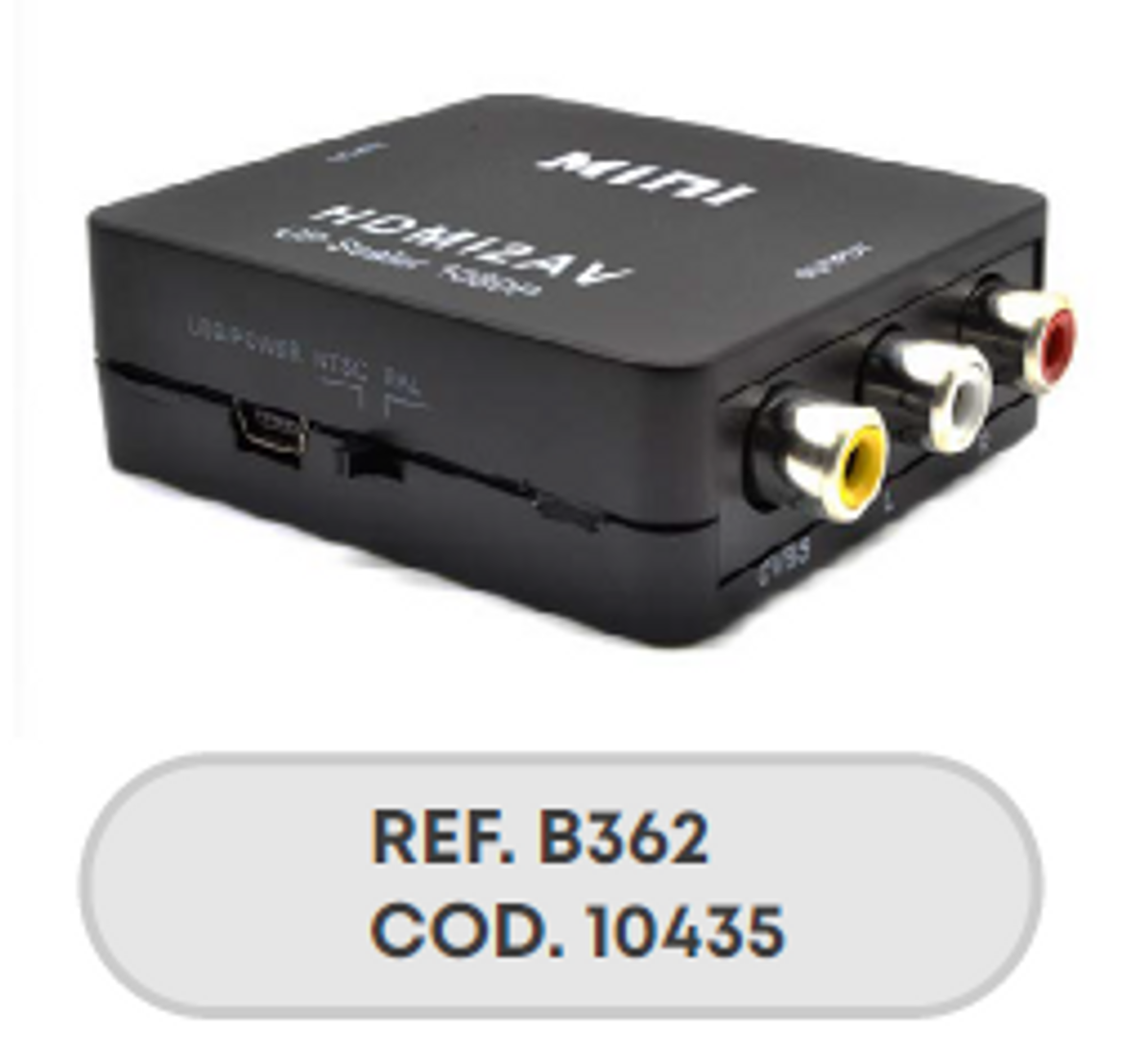 CAJA CONVERTIDORA DE HDMI A RCA