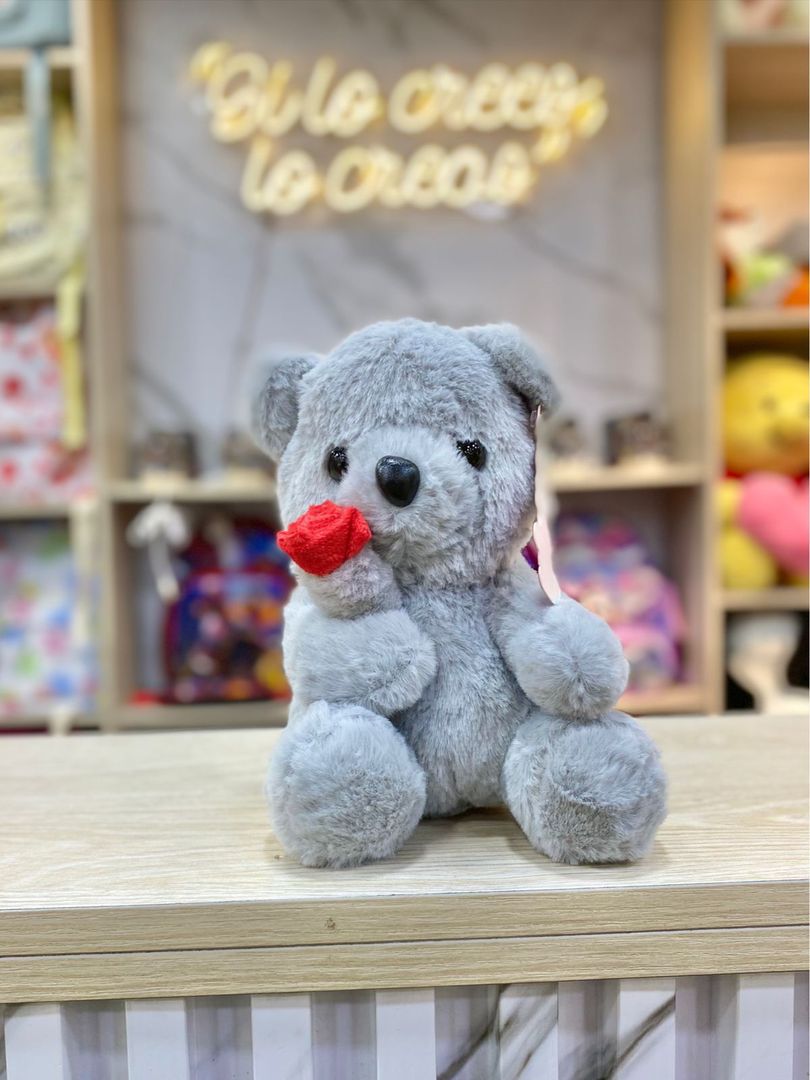 PELUCHE OSO ROSA ( 18 CM )