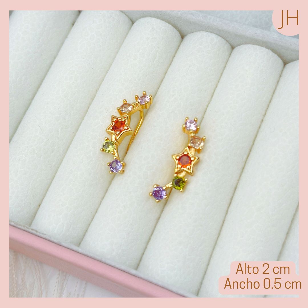 Aretes Escaladores Tri color 