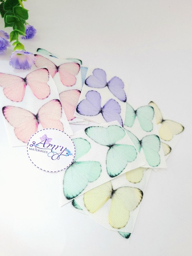 Kit 28 Mariposas Tela 