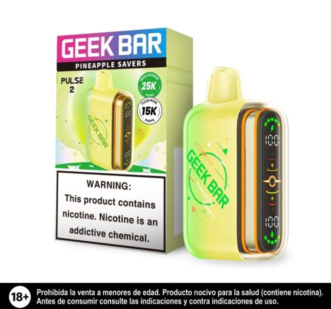 Geek Bar Pulse 2 Pineapple Savers 25.000 Puffs