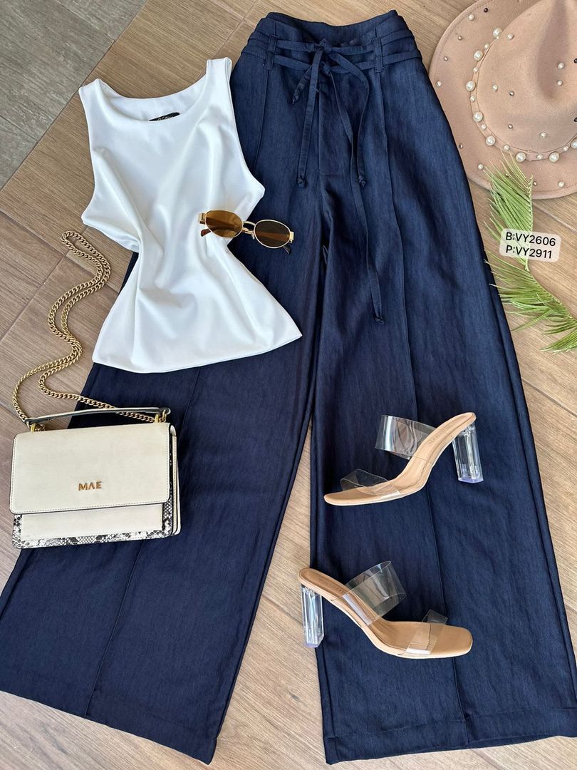 PANTALON VENA Y CINTURON VY2911