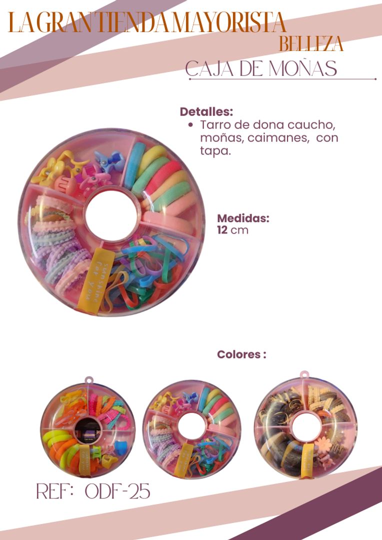 Dona de Moñas caimanes y cauchos ODF-25 X docena 