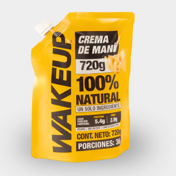 Imagen del producto MANTEQUILLA DE MANI NATURAL WAKE UP X 720GR