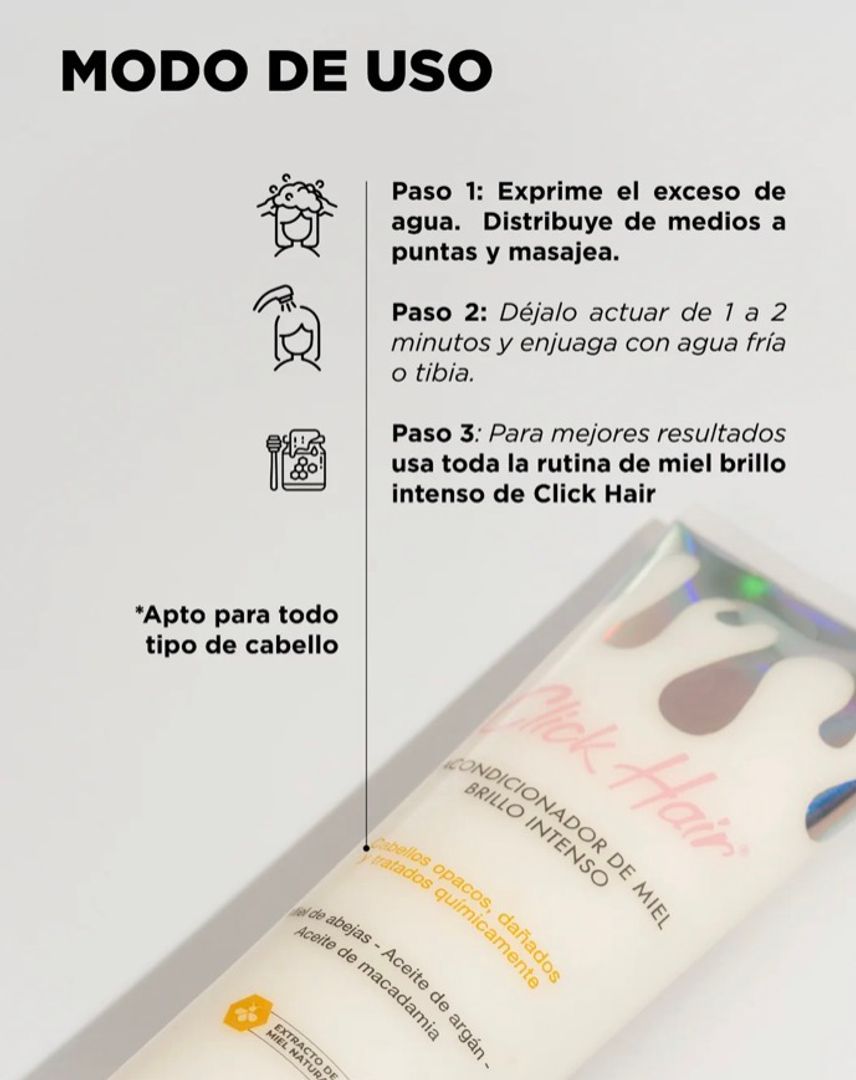 ACONDICIONADOR MIEL CLICK HAIR