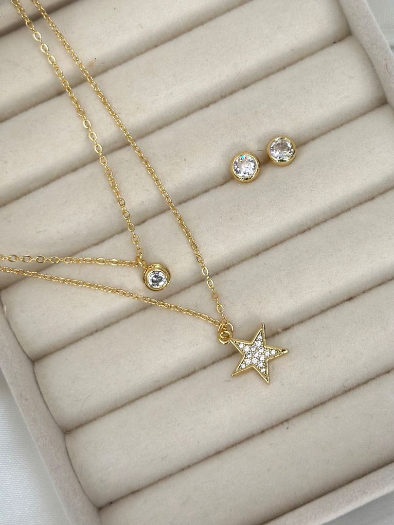 Set cadena doble estrella 