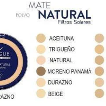 Imagen del producto POLVO COMPACTO MATTE NATURAL CON ACIDO HIALURONICO VOGUE