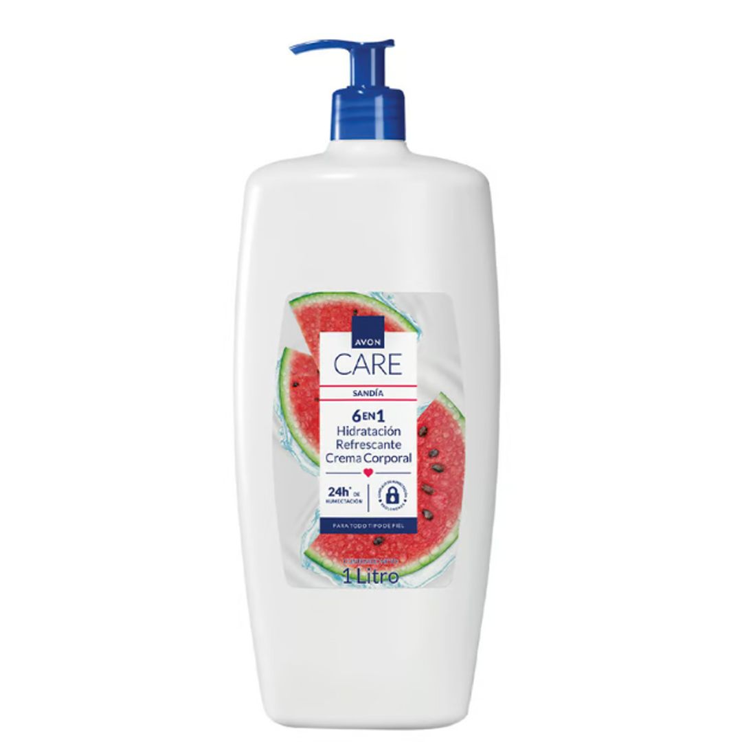 AVON CARE 6 EN 1 CREMA CORPORAL SANDIA 1000 ML