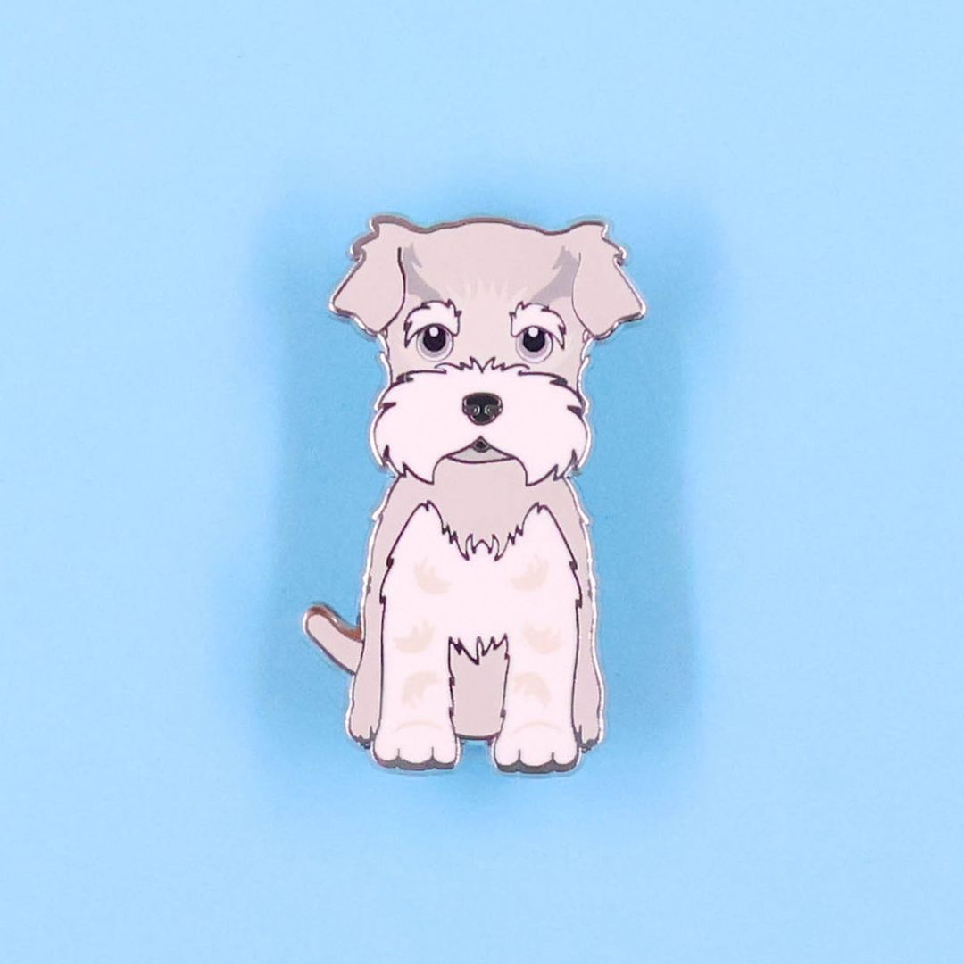 PIN SCHANAUZER GRIS CLARO