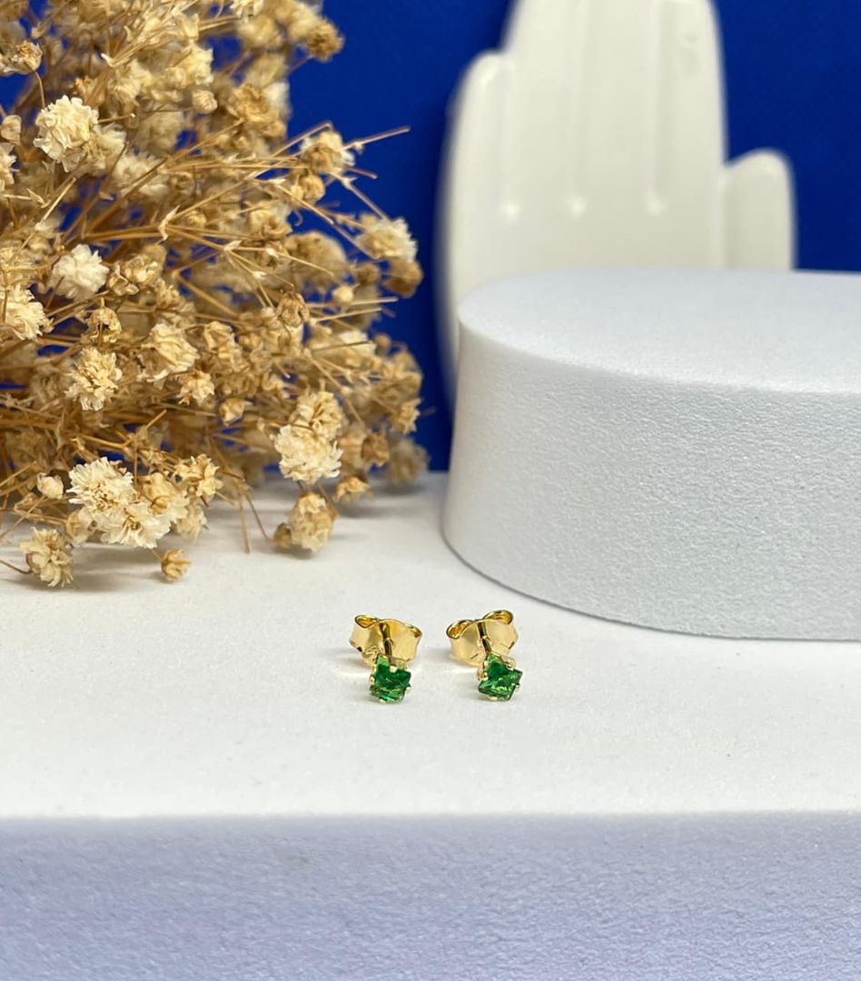 Topos cuadrados 3.5mm verdes