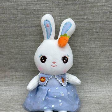 Imagen del producto CONEJA CON VESTIDO AZUL 34 CM