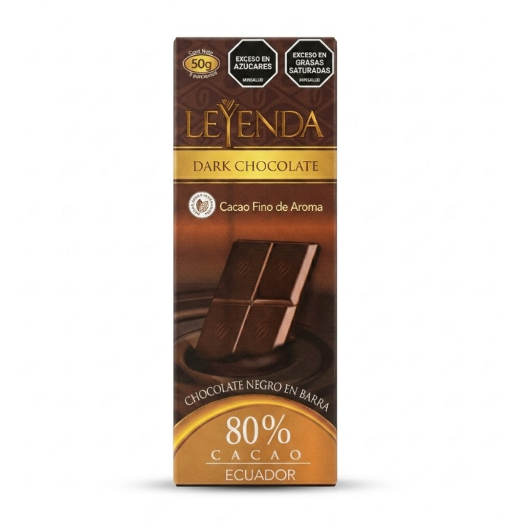 CHOCOLATE LEYENDA 80% X 50GR