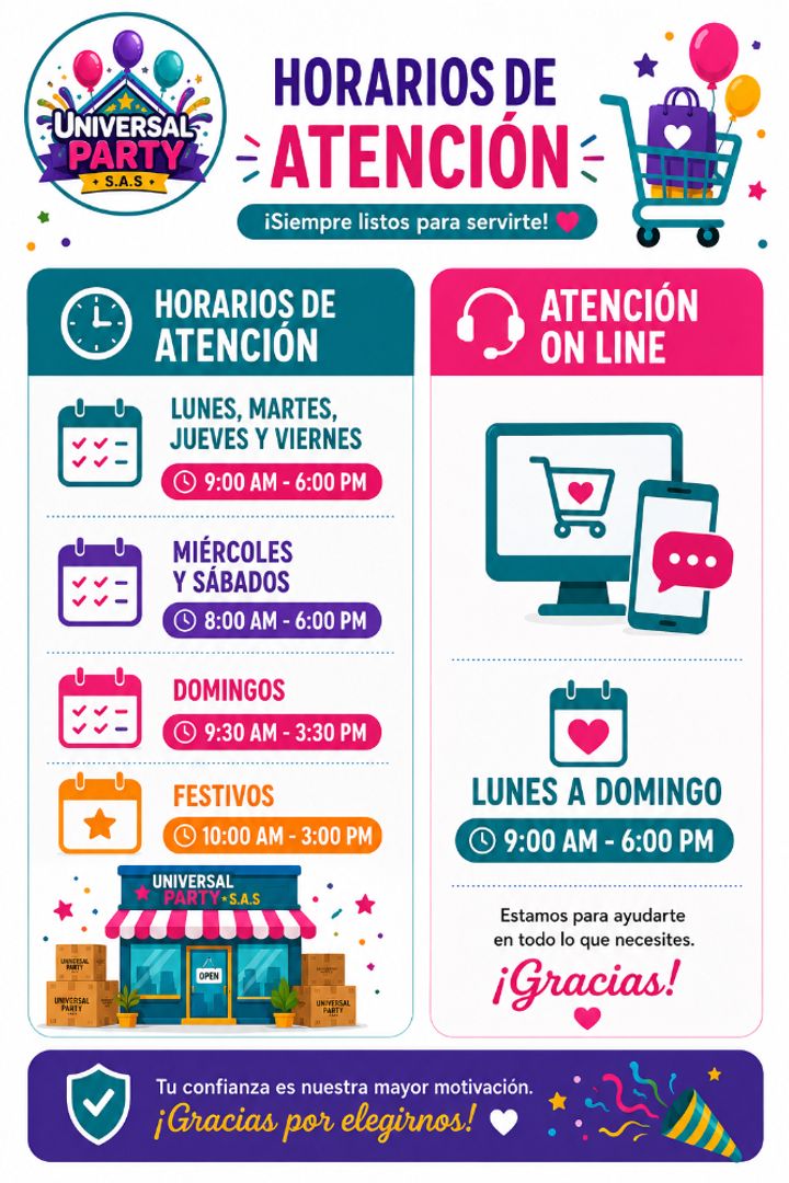 HORARIOS DE ATENCION