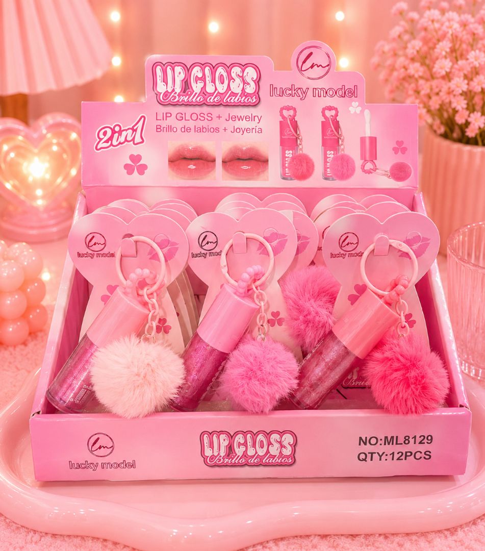 Lip gloss llavero 