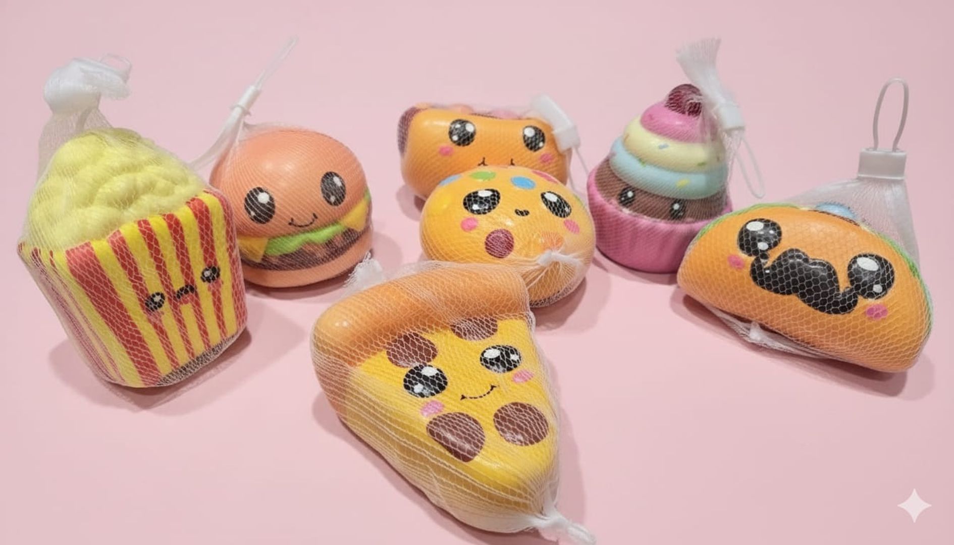 Squeeze Antiestrés de Comidas Kawaii 