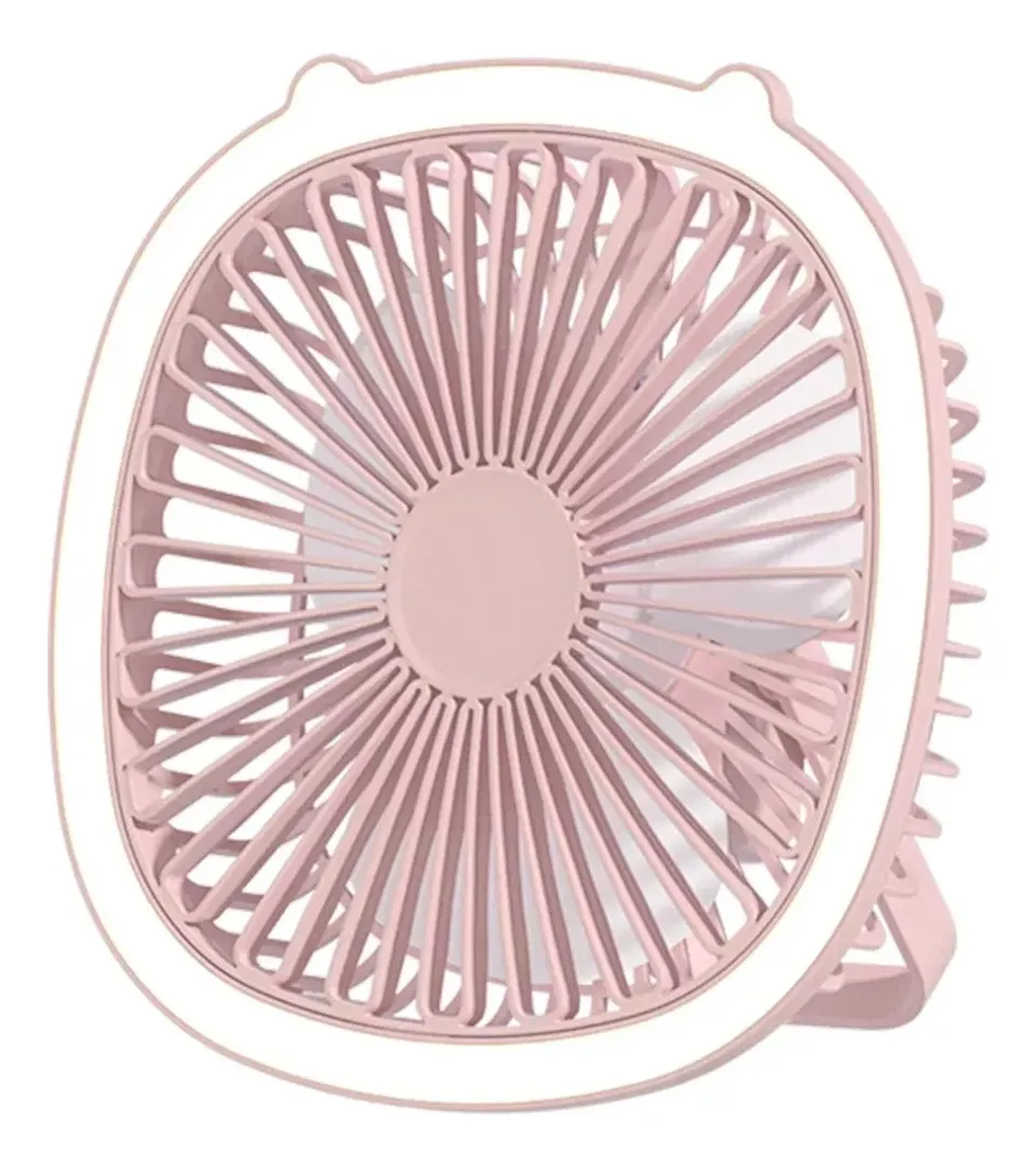 VENTILADOR RECARGABLE CON LUZ