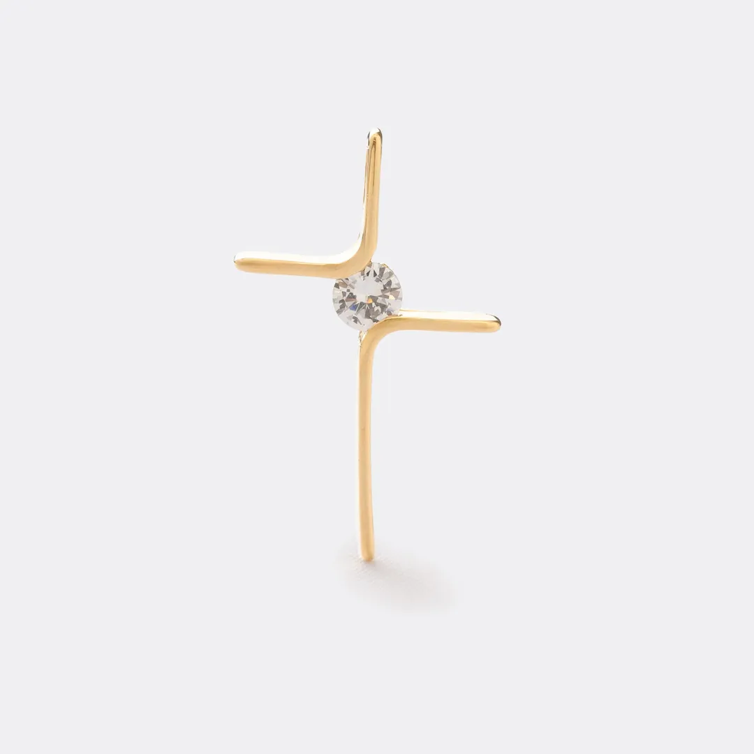 Dije Cruz Circonia 4 Cms