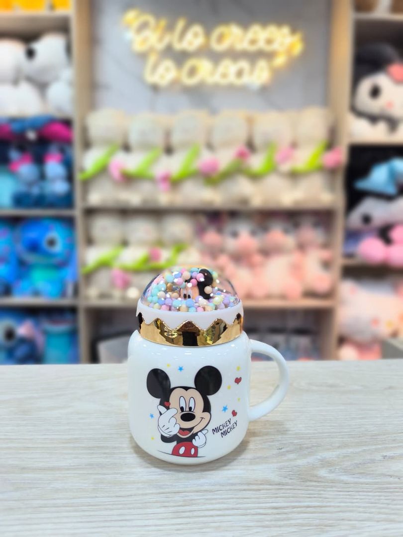 MUG MICKEY TAPA NIEVE