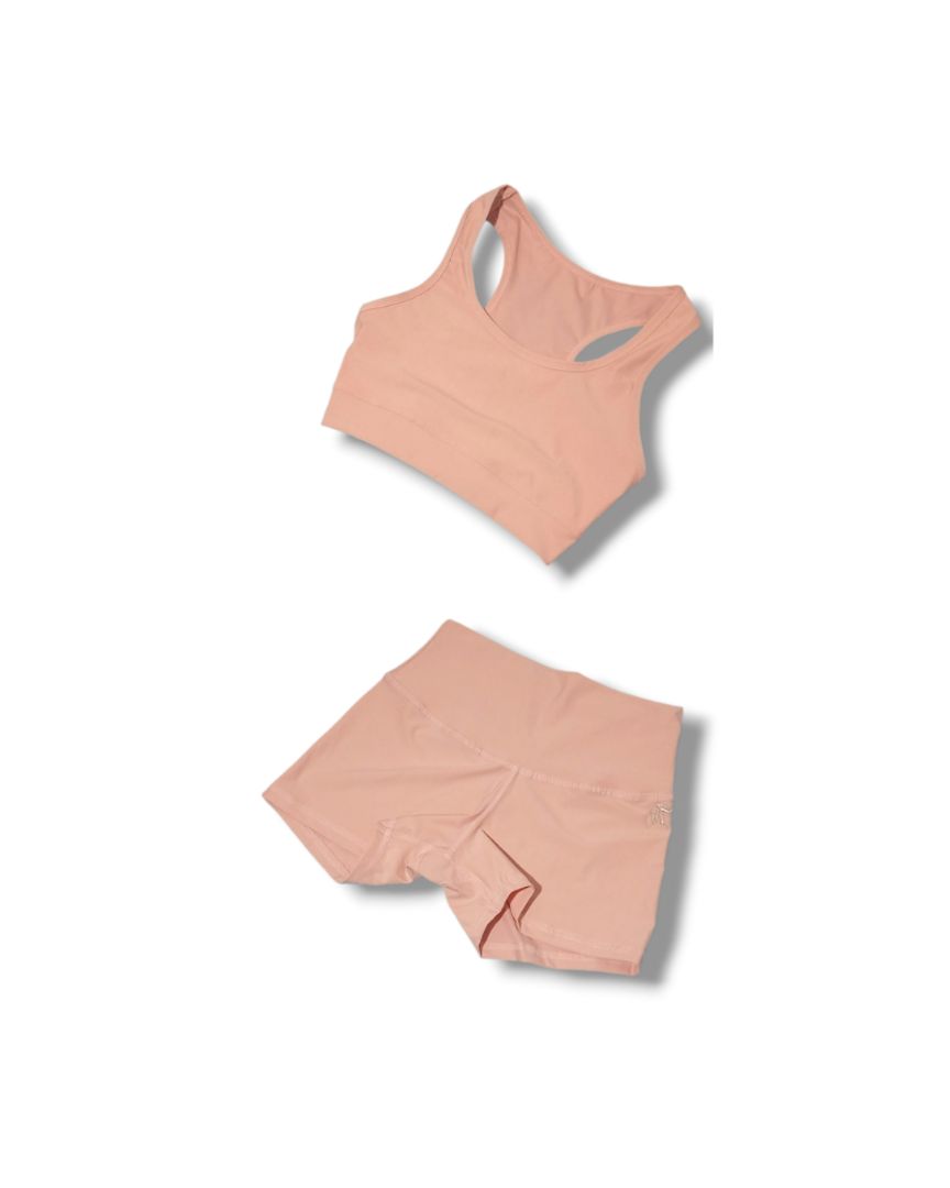 Conjunto top + short tiro alto