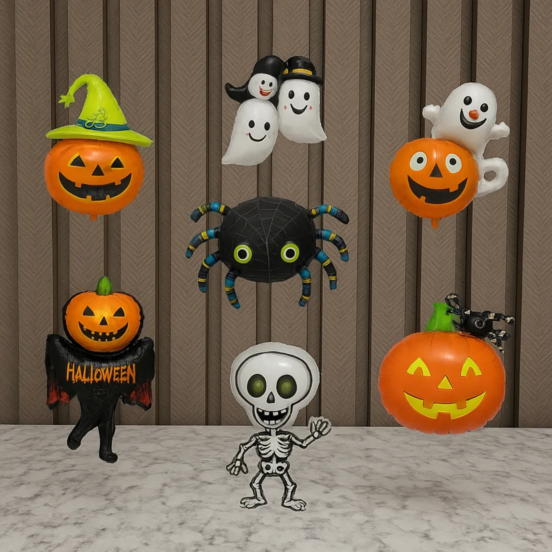 GLOBO METALIZADO HALLOWEEN X 50 UNIDADES 